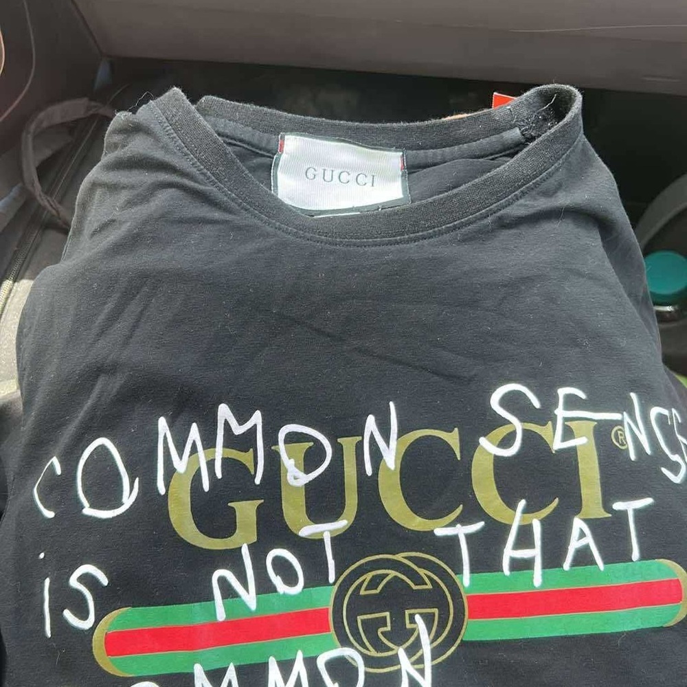Gucci Black Cotton Tee